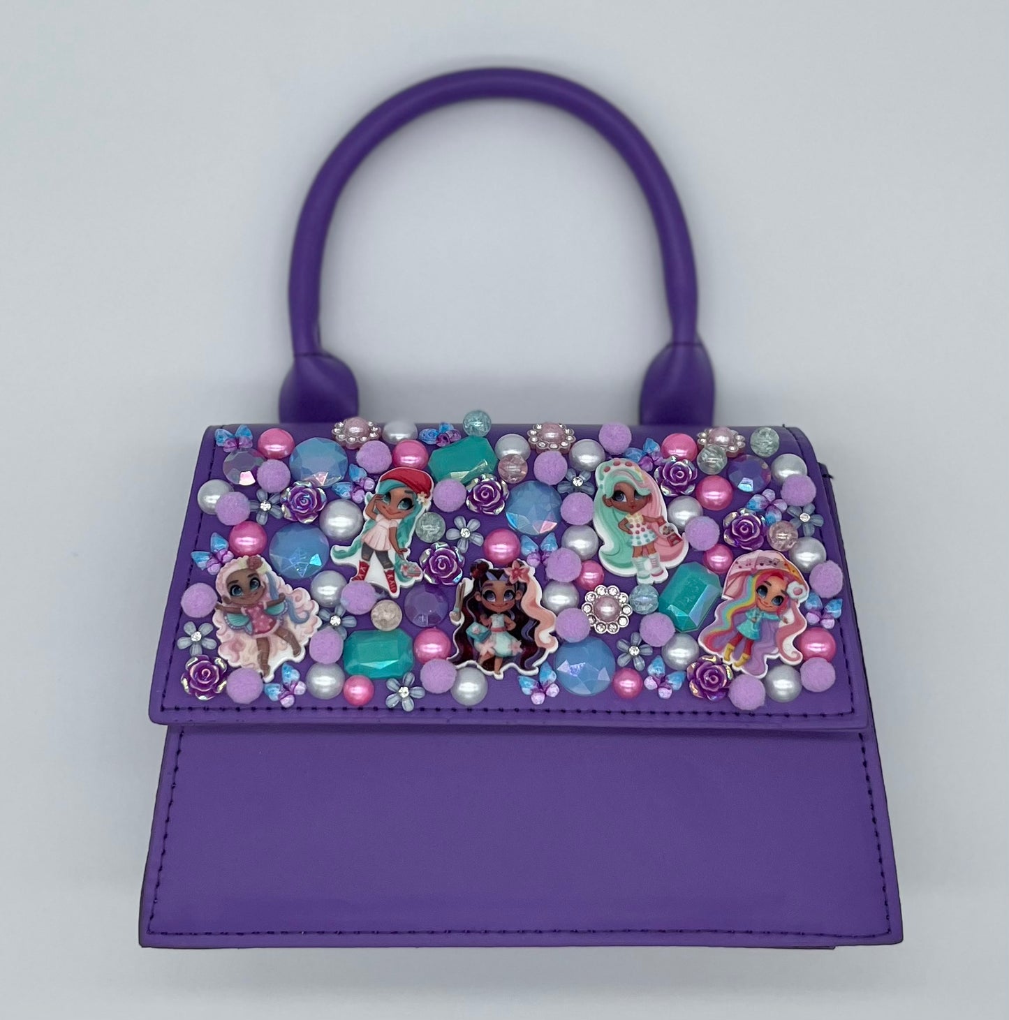 FOXË DOLLS MEET UP SQUARE PURSE IN PURPLE