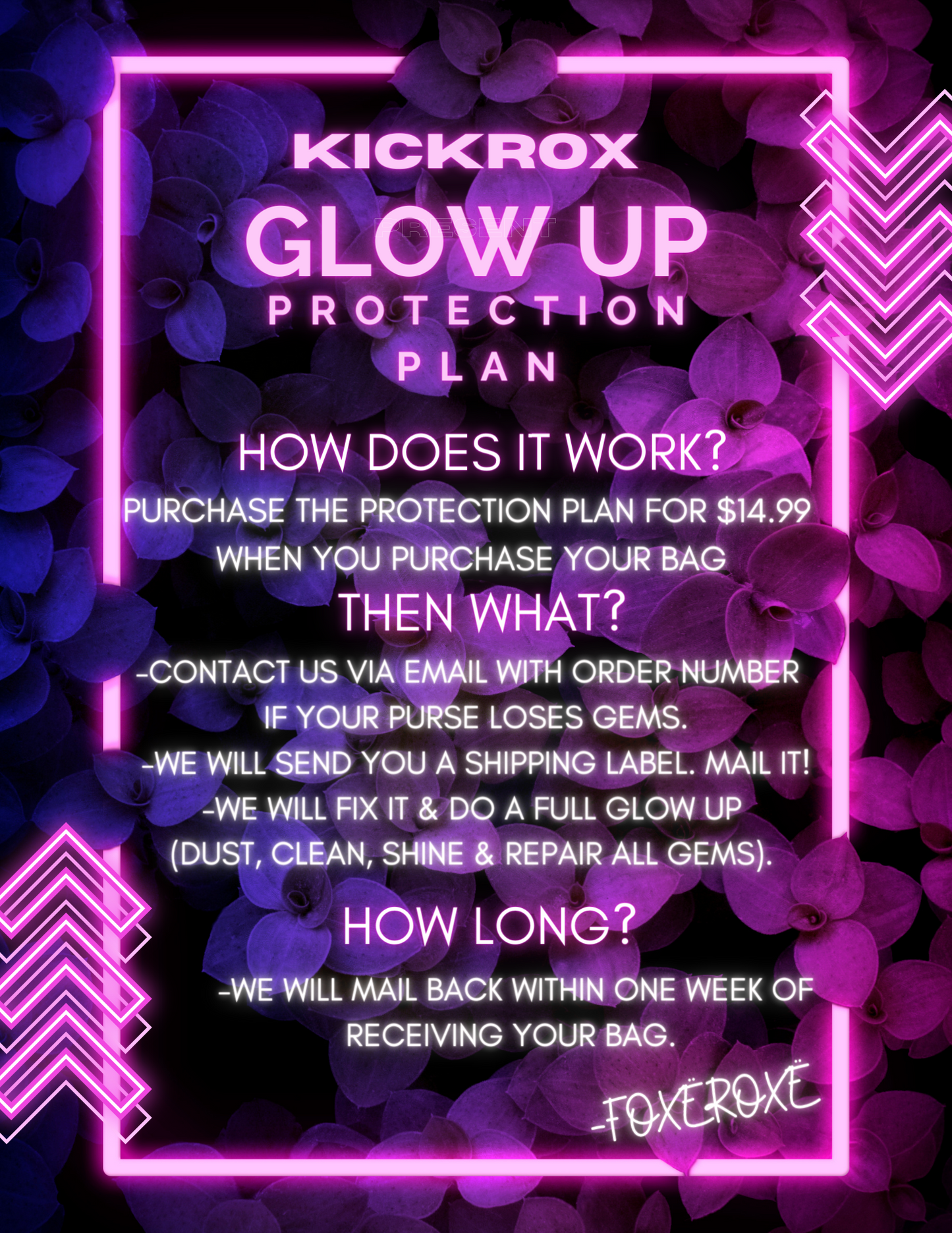 GLOW UP PROTECTION PLAN