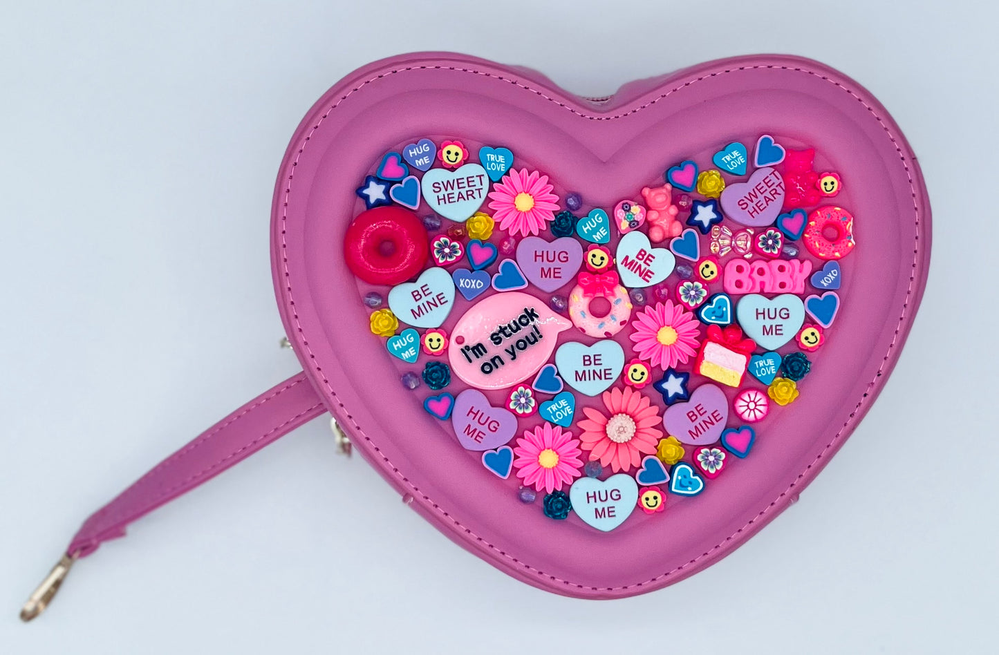 Sweetheart Novelty Purse topped with Absolutely Everything